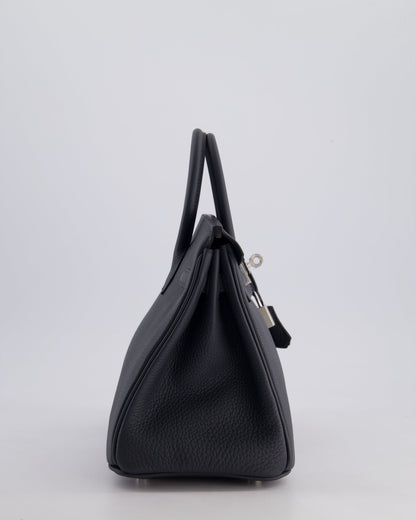 Hermès Birkin 25cm Retourne Bag in Gris Misty Togo Leather with Palladium Hardware