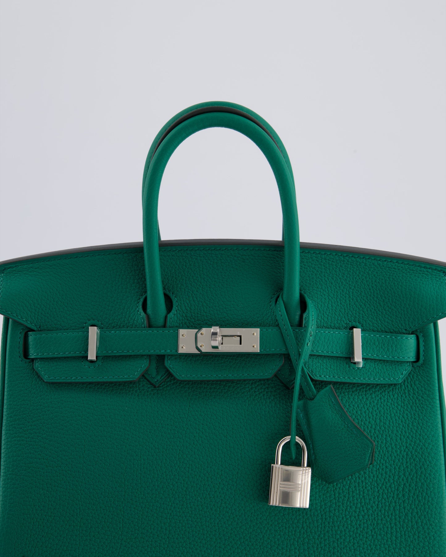 Hermès Birkin 25cm Retourne Bag in Vert Vertigo Togo Leather with Palladium Hardware