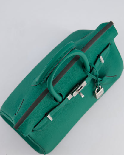 Hermès Birkin 25cm Retourne Bag in Vert Vertigo Togo Leather with Palladium Hardware