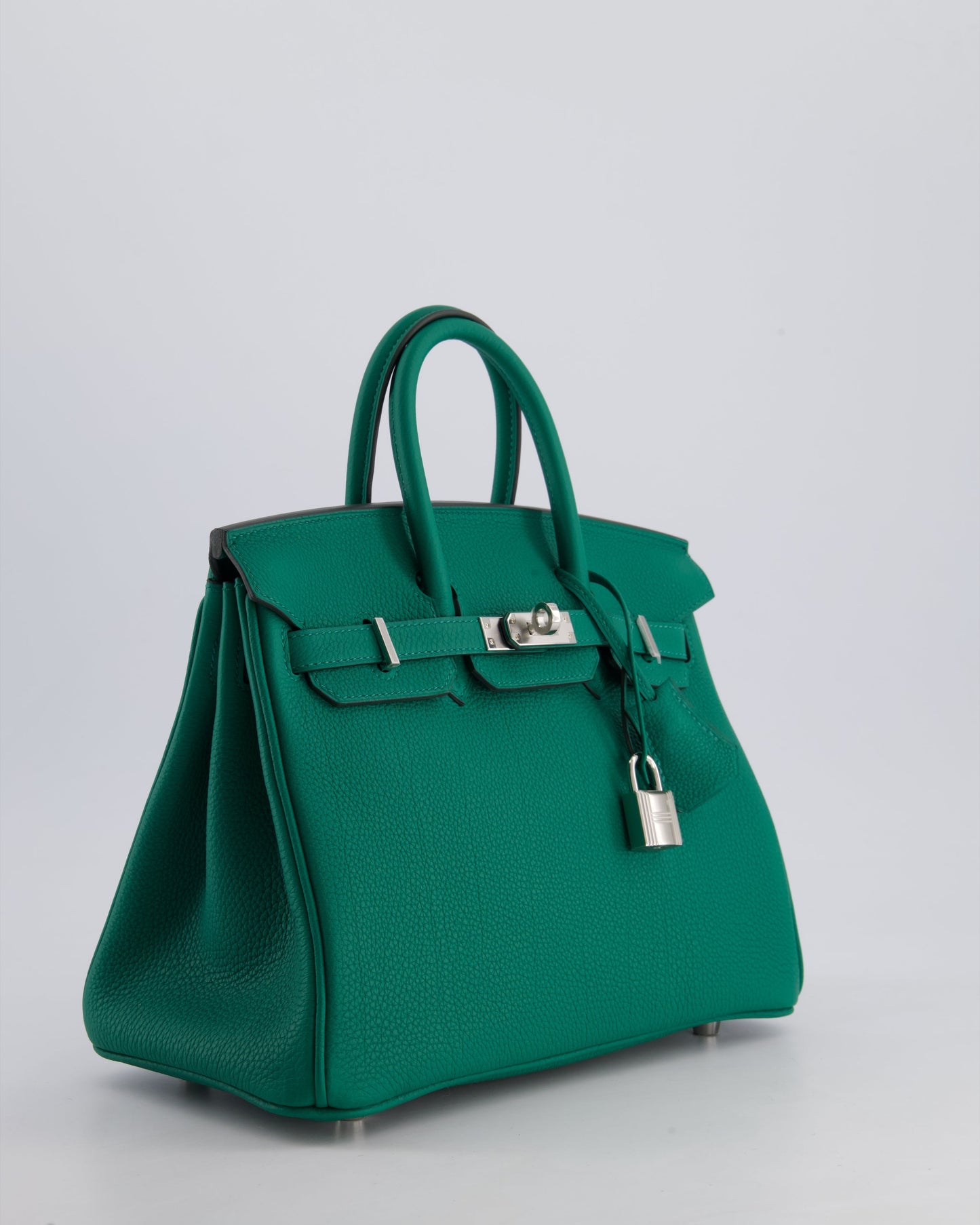 Hermès Birkin 25cm Retourne Bag in Vert Vertigo Togo Leather with Palladium Hardware