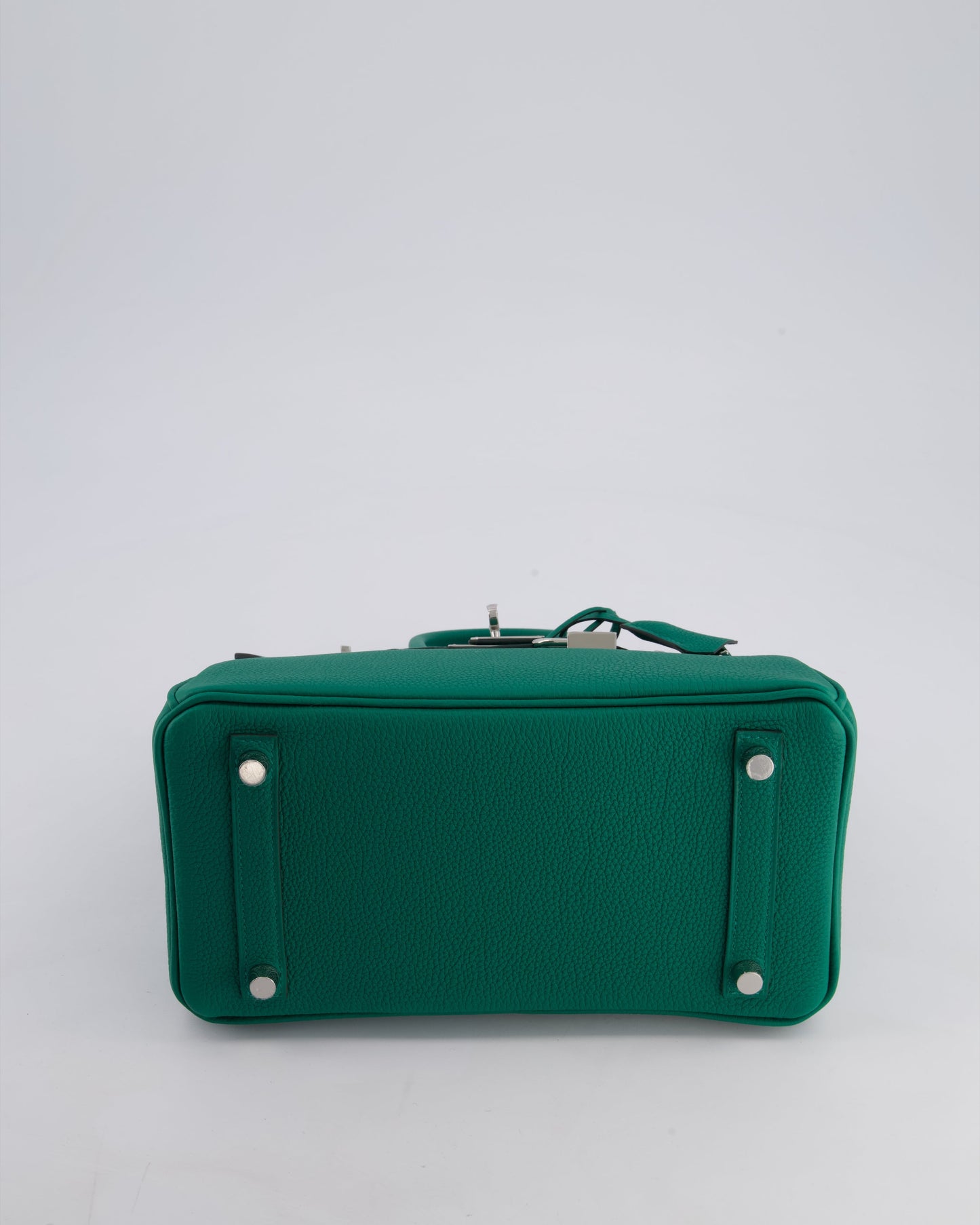 Hermès Birkin 25cm Retourne Bag in Vert Vertigo Togo Leather with Palladium Hardware