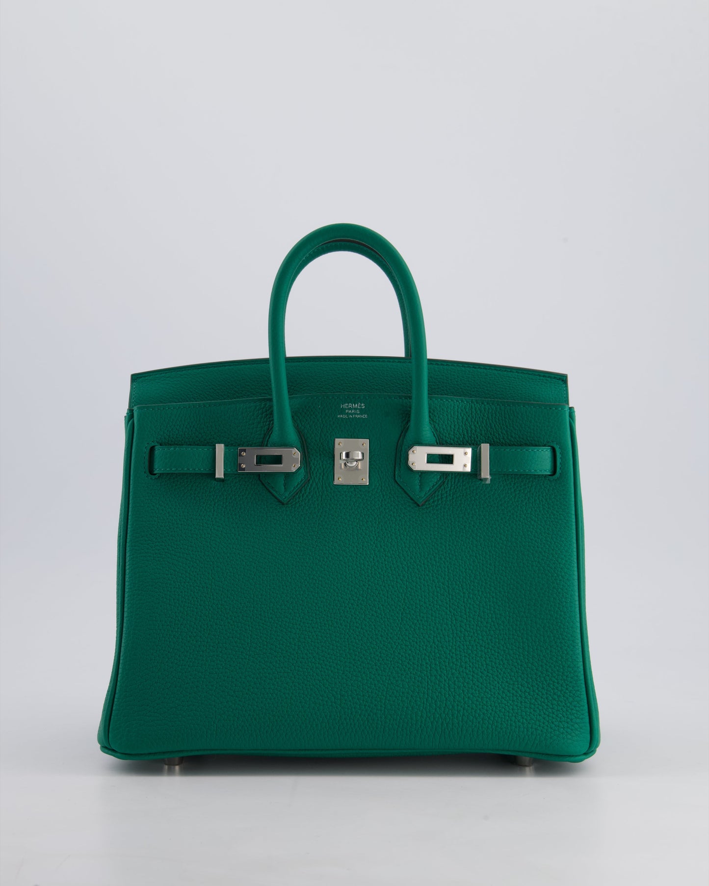 Hermès Birkin 25cm Retourne Bag in Vert Vertigo Togo Leather with Palladium Hardware