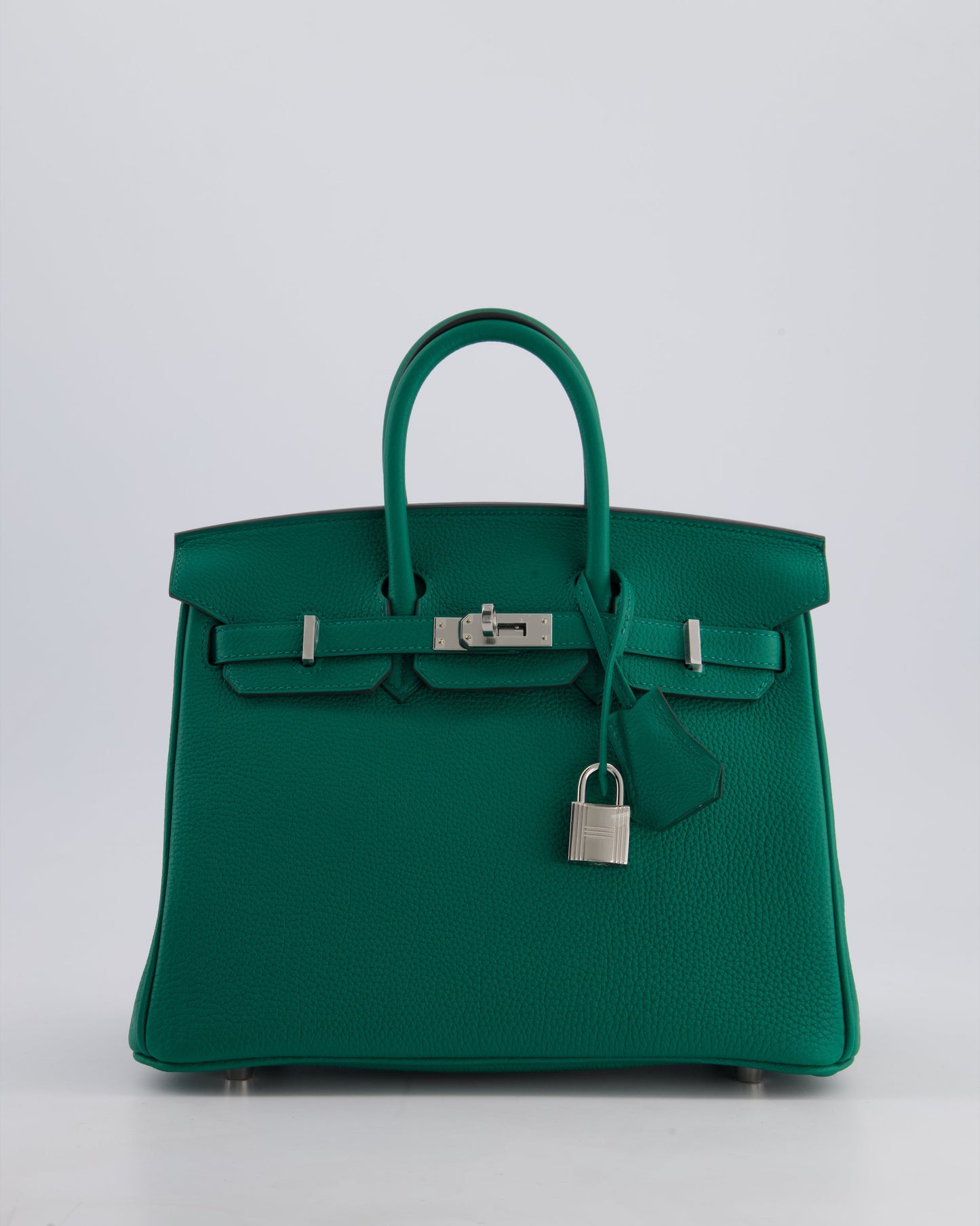 Hermès Birkin 25cm Retourne Bag in Vert Vertigo Togo Leather with Palladium Hardware
