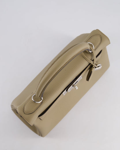Hermès Kelly Retourne Bag 28cm in Beige Marfa Clemence Leather with Palladium Hardware