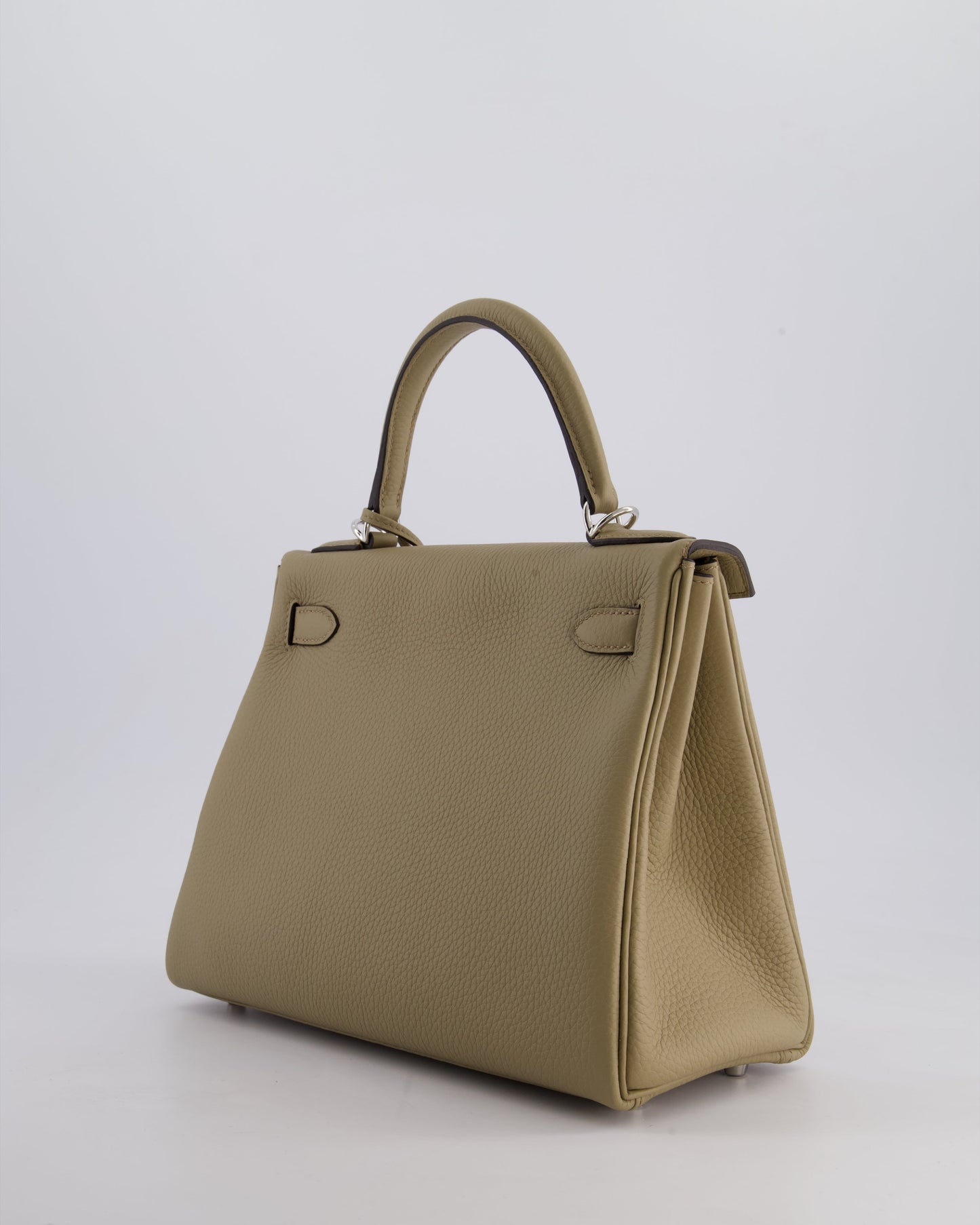 Hermès Kelly Retourne Bag 28cm in Beige Marfa Clemence Leather with Palladium Hardware