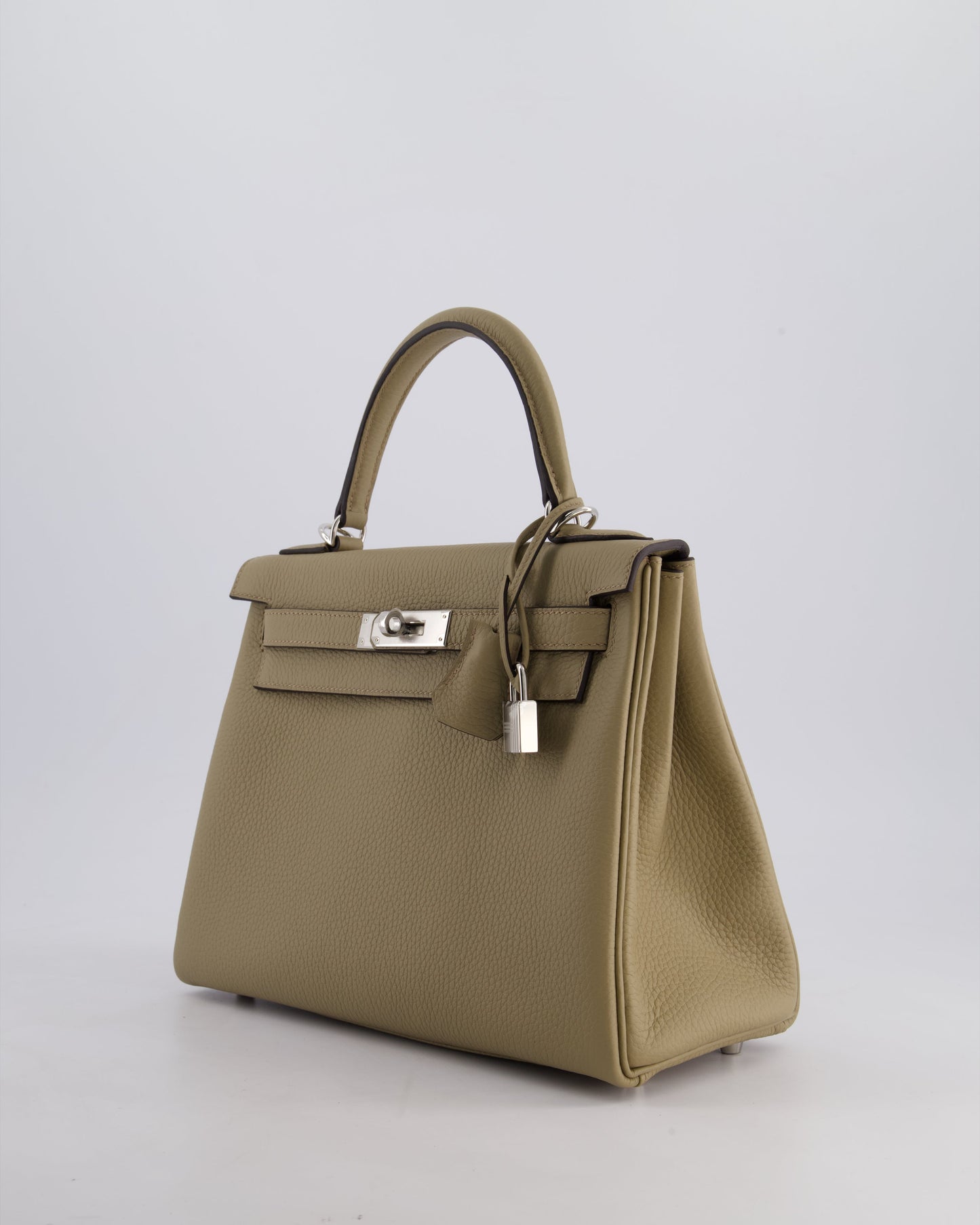 Hermès Kelly Retourne Bag 28cm in Beige Marfa Clemence Leather with Palladium Hardware