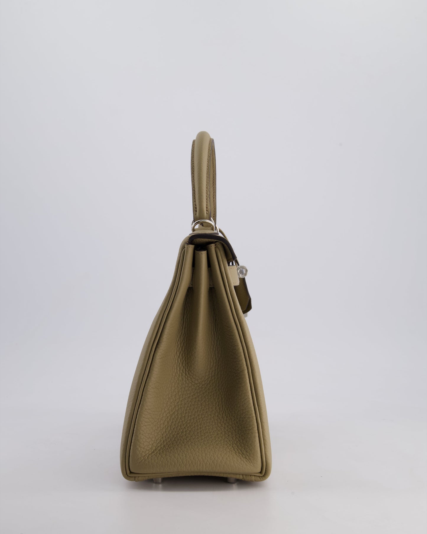 Hermès Kelly Retourne Bag 28cm in Beige Marfa Clemence Leather with Palladium Hardware