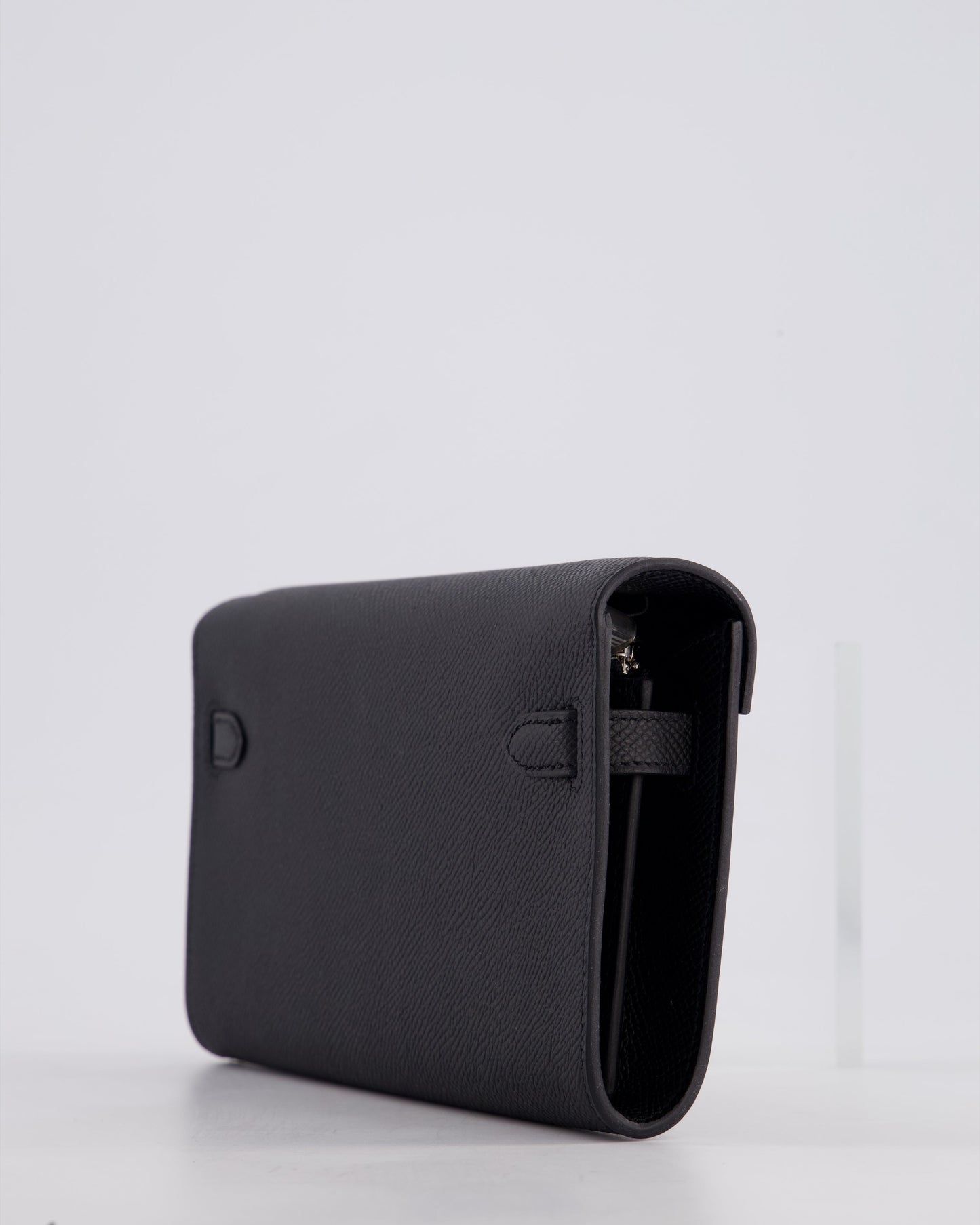 Hermès Kelly To Go Bag in Noir Epsom Leather with Palladium Hardware