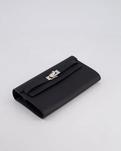 Hermès Kelly To Go Bag in Noir Epsom Leather with Palladium Hardware