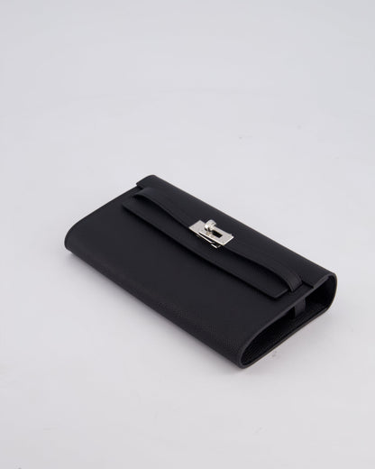 Hermès Kelly To Go Bag in Noir Epsom Leather with Palladium Hardware