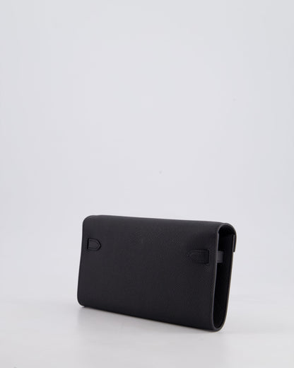 Hermès Kelly To Go Bag in Noir Epsom Leather with Palladium Hardware