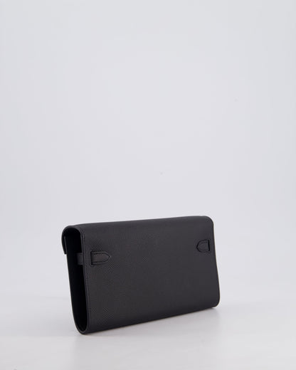 Hermès Kelly To Go Bag in Noir Epsom Leather with Palladium Hardware