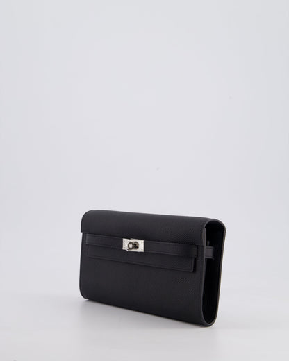 Hermès Kelly To Go Bag in Noir Epsom Leather with Palladium Hardware