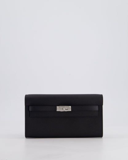 Hermès Kelly To Go Bag in Noir Epsom Leather with Palladium Hardware