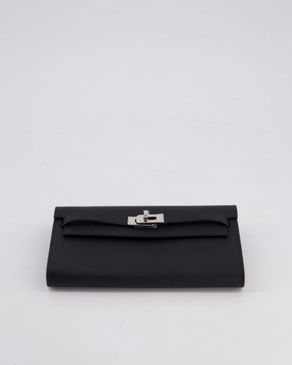 Hermès Kelly To Go Bag in Noir Epsom Leather with Palladium Hardware