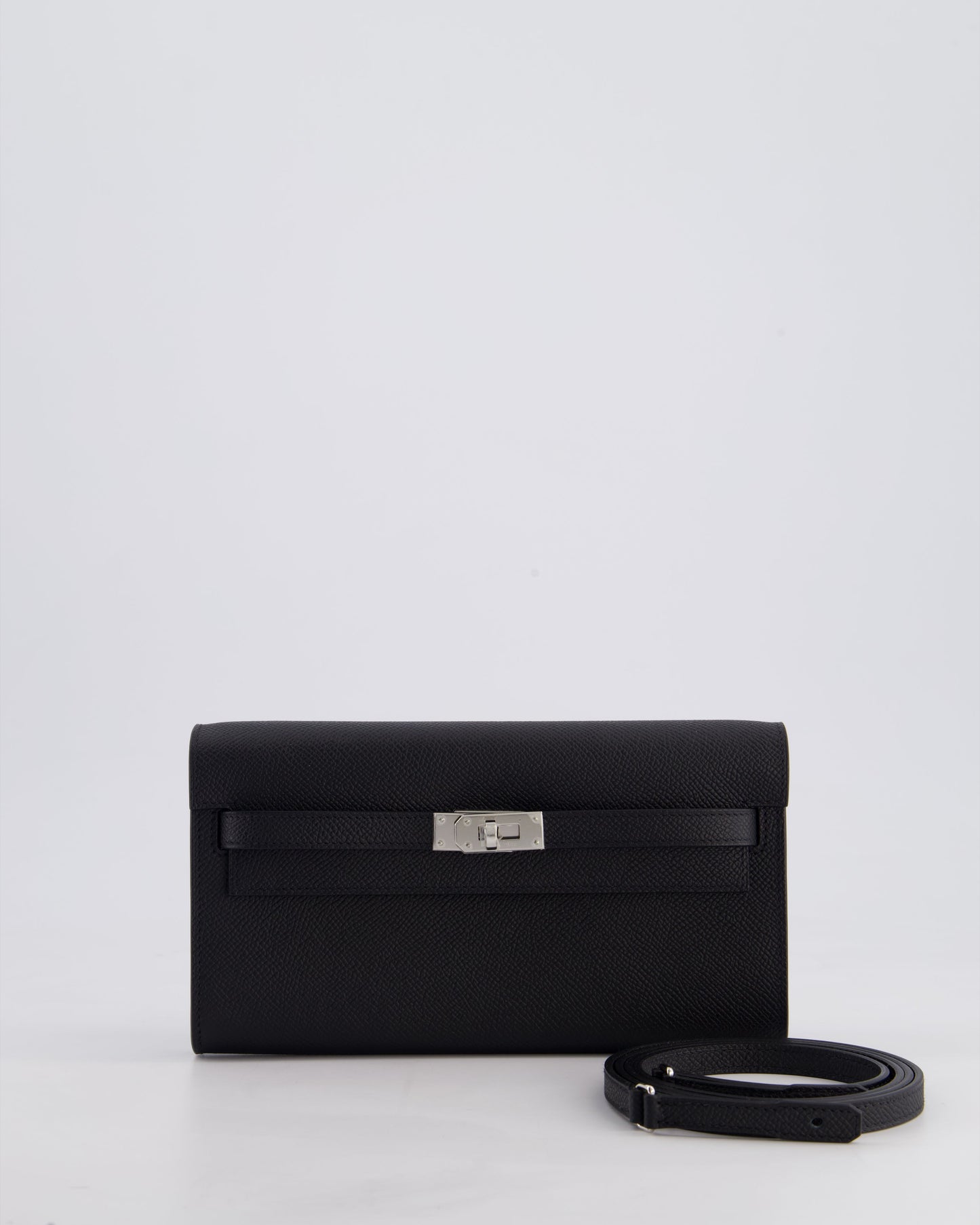 Hermès Kelly To Go Bag in Noir Epsom Leather with Palladium Hardware