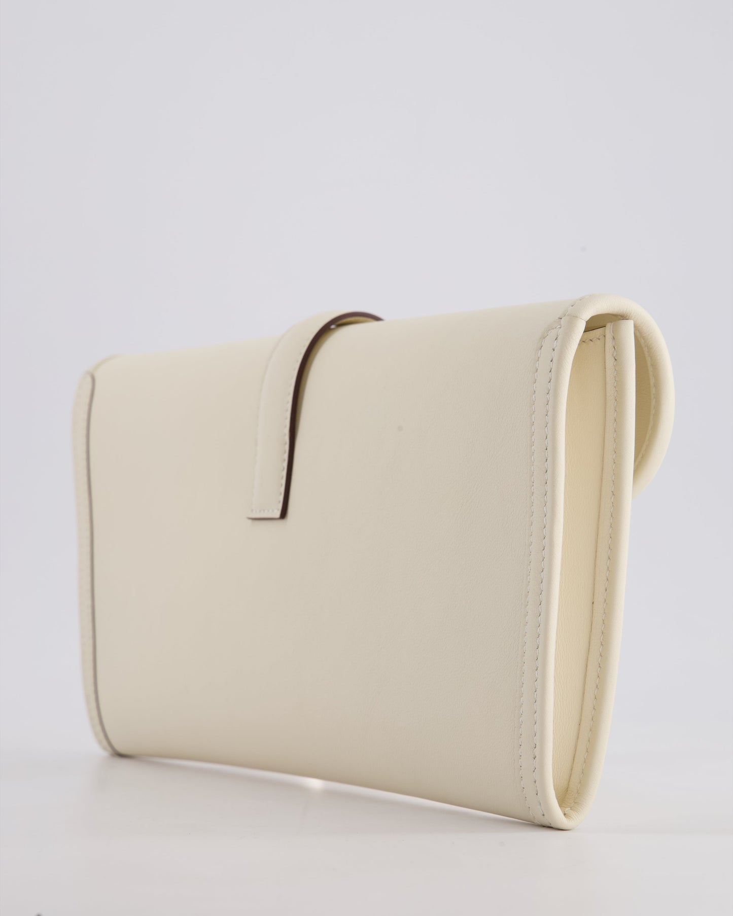 Hermès Jige Elan 29cm Clutch Bag in Nata Evercolour Leather