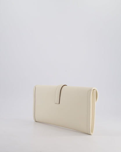 Hermès Jige Elan 29cm Clutch Bag in Nata Evercolour Leather