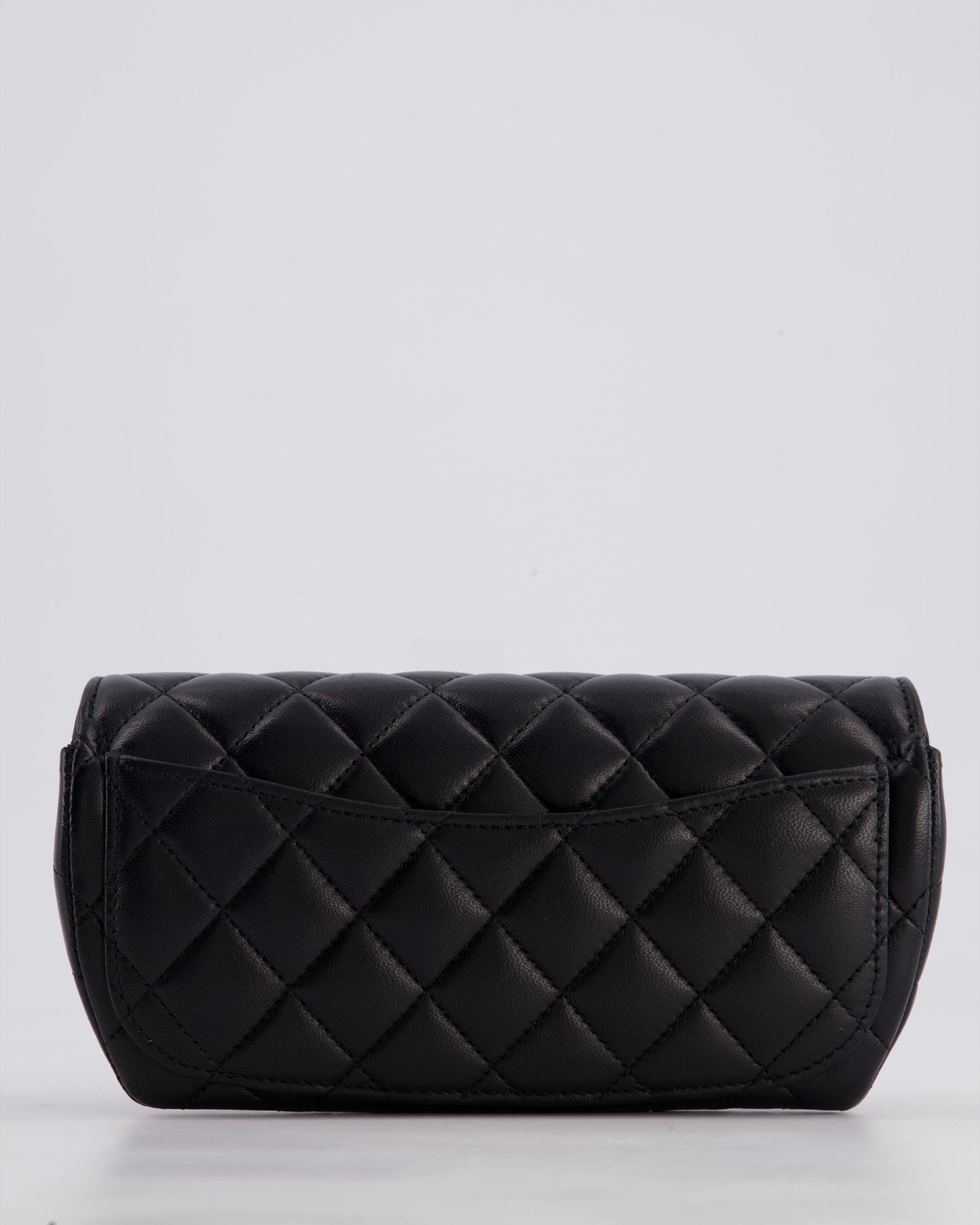 Chanel Black Lambskin Sunglasses Case on Chain Bag with Champagne Gold Hardware