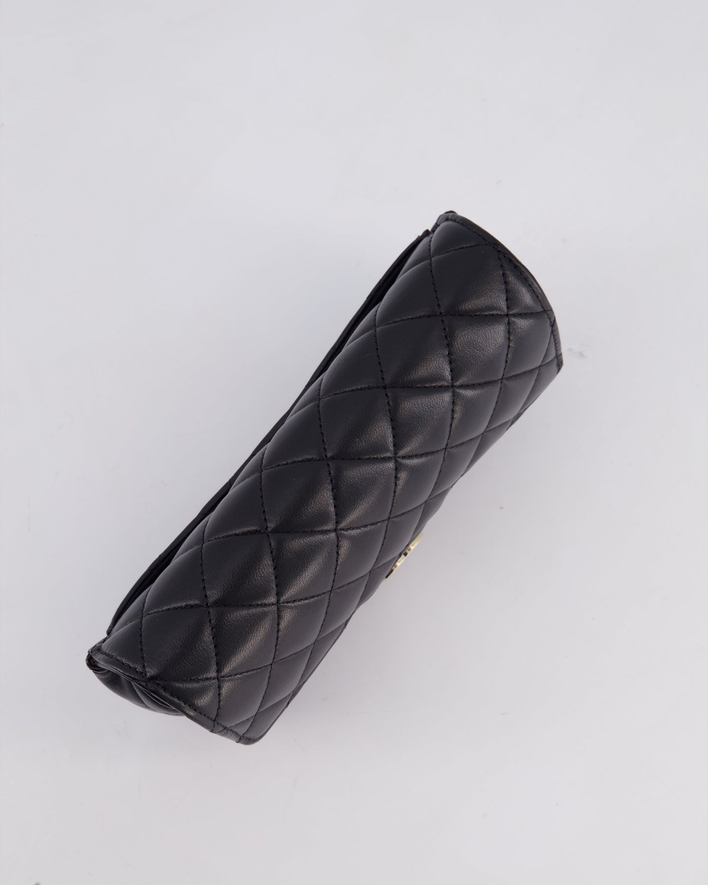 Chanel Black Lambskin Sunglasses Case on Chain Bag with Champagne Gold Hardware