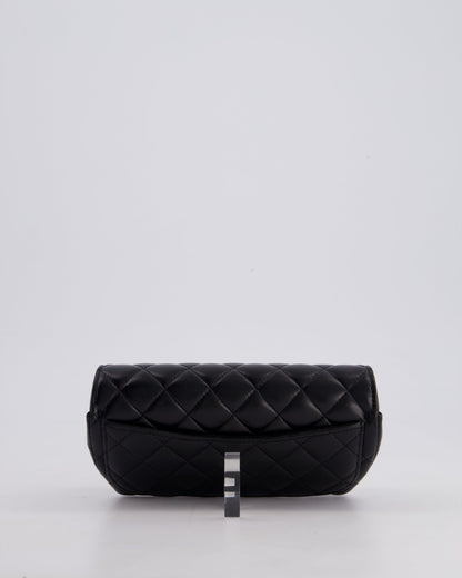 Chanel Black Lambskin Sunglasses Case on Chain Bag with Champagne Gold Hardware