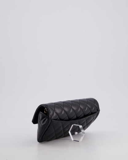 Chanel Black Lambskin Sunglasses Case on Chain Bag with Champagne Gold Hardware