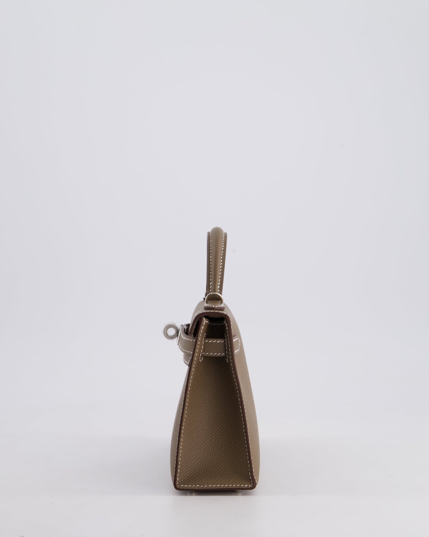 *HOT* Hermes Mini Kelly II 20cm in Etoupe Epsom Leather with Palladium Hardware