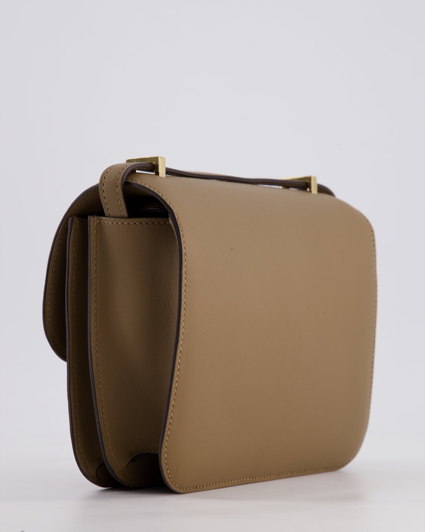 Hermès Constance III Mini 18cm Miroir Bag in Beige Weimar Swift Leather with Gold Hardware