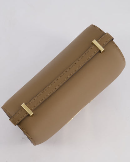 Hermès Constance III Mini 18cm Miroir Bag in Beige Weimar Swift Leather with Gold Hardware