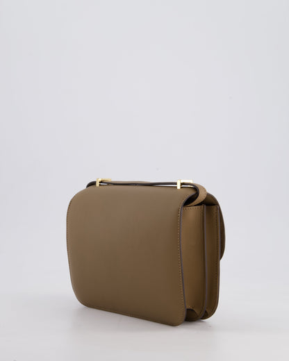 Hermès Constance III Mini 18cm Miroir Bag in Beige Weimar Swift Leather with Gold Hardware