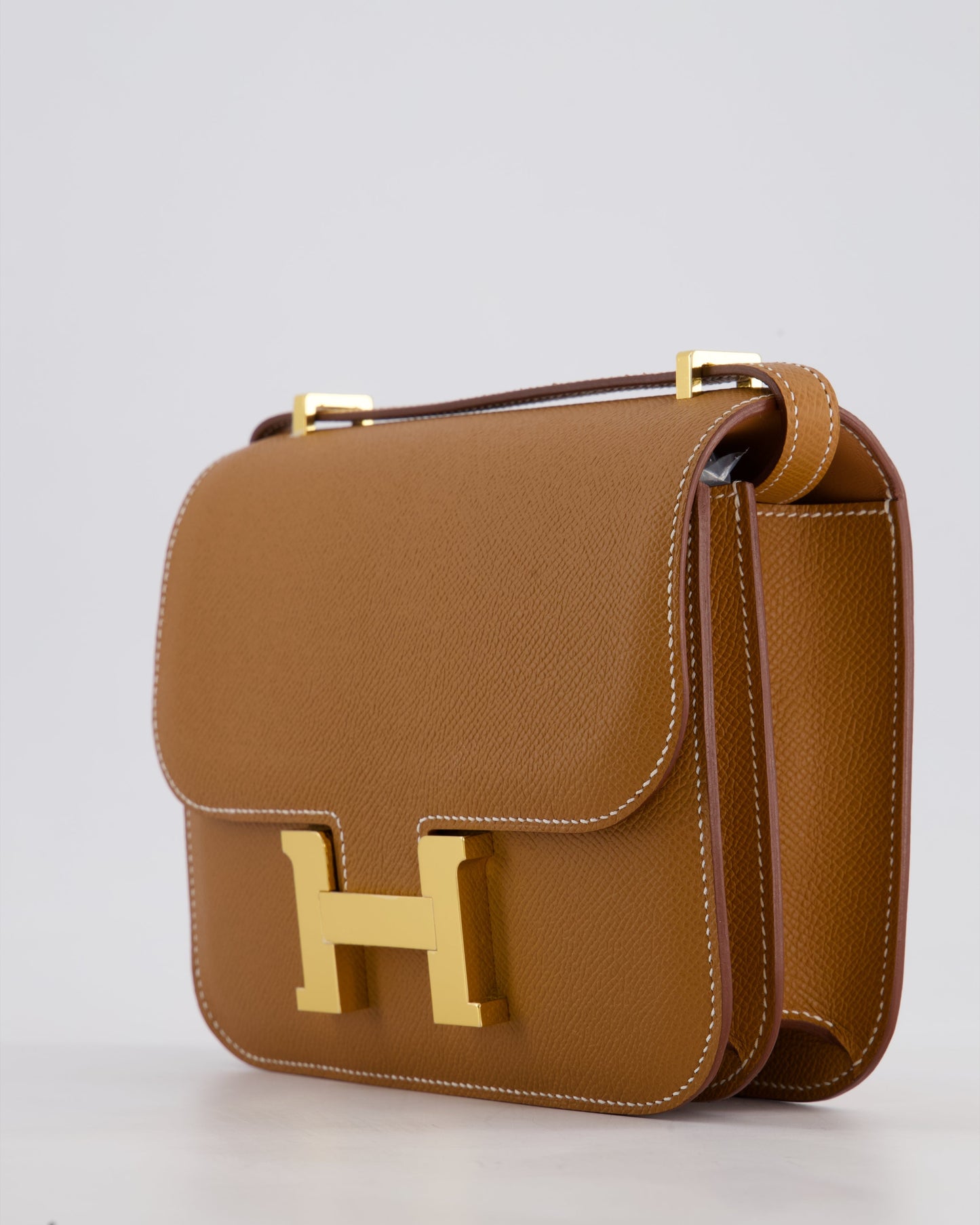 *HOT* Hermès Constance III Mini 18cm Miroir Bag in Gold Epsom Leather with Gold Hardware