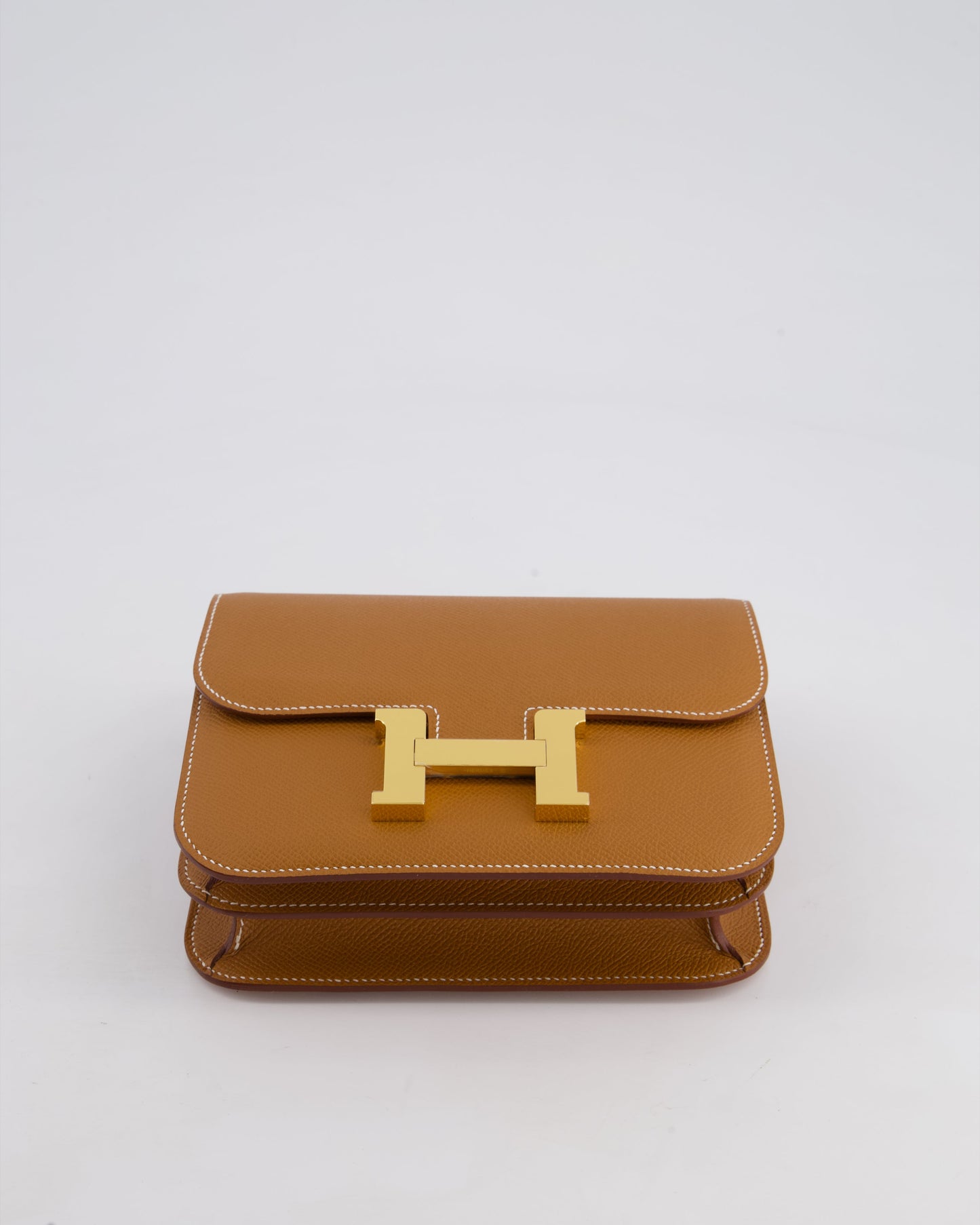 *HOT* Hermès Constance III Mini 18cm Miroir Bag in Gold Epsom Leather with Gold Hardware