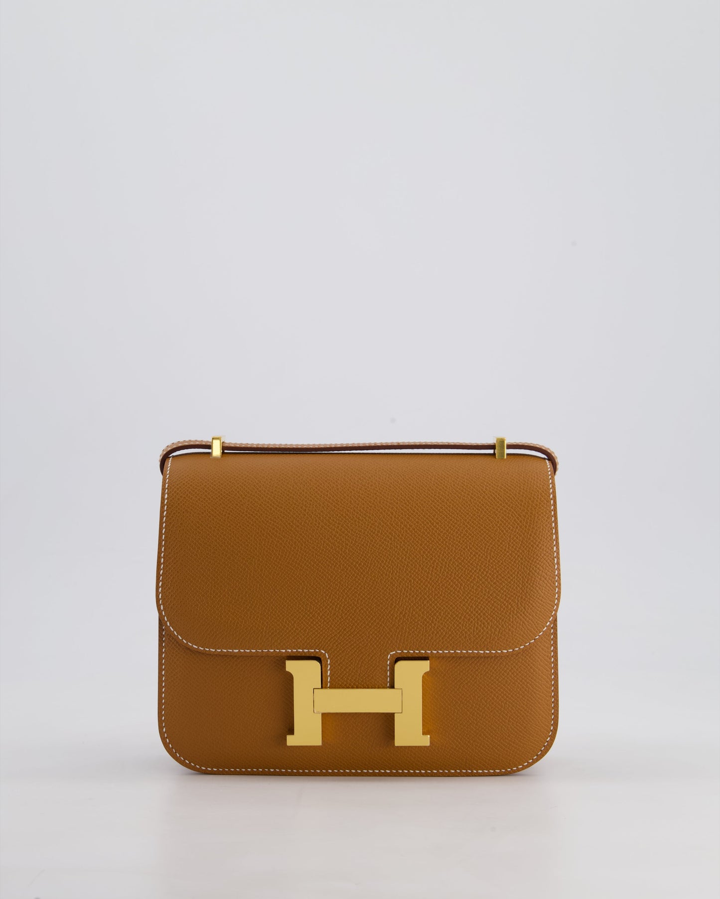 *HOT* Hermès Constance III Mini 18cm Miroir Bag in Gold Epsom Leather with Gold Hardware