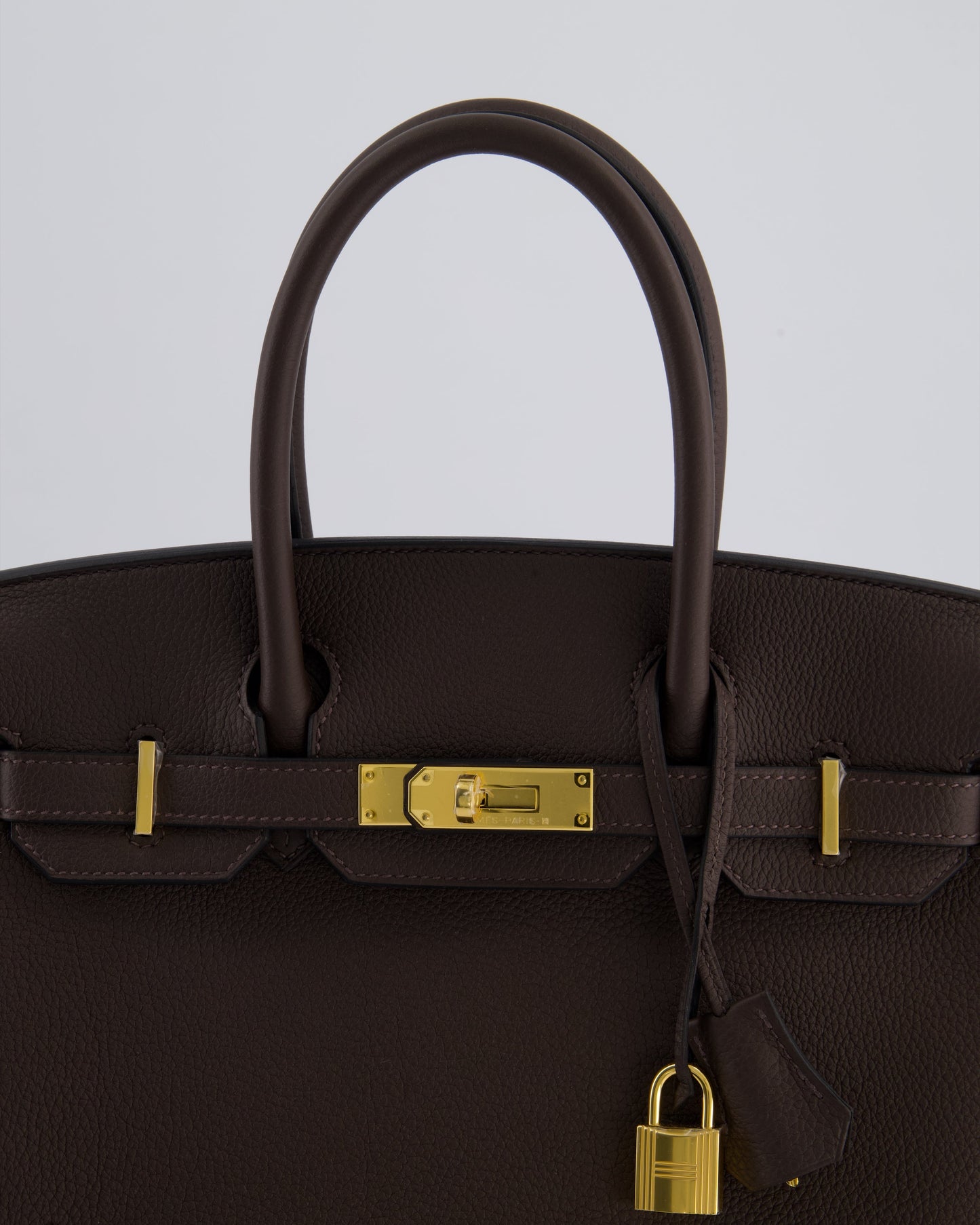 *HOT* Hermès Birkin Bag 30cm Retourne in Ebene Togo Leather with Gold Hardware