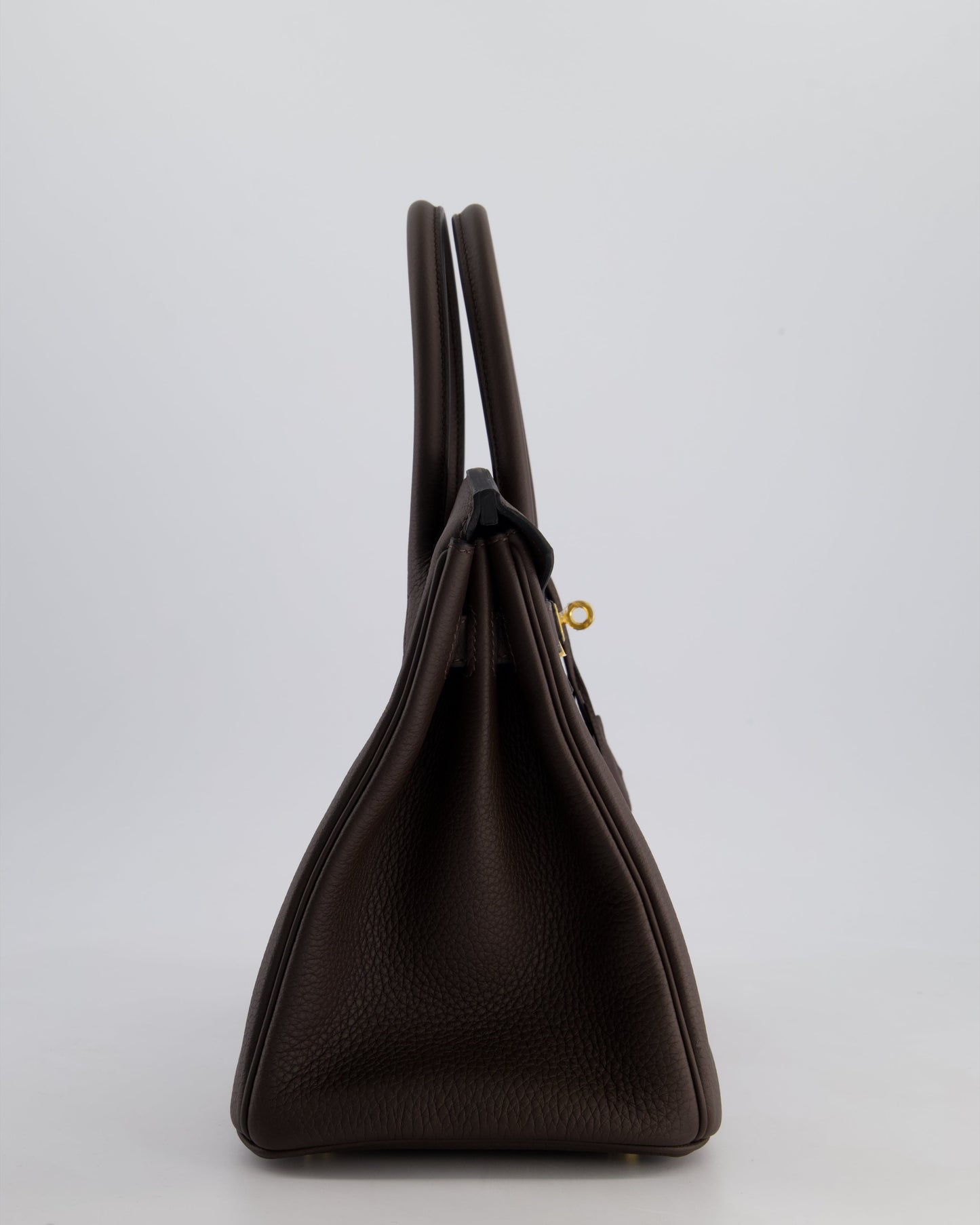 *HOT* Hermès Birkin Bag 30cm Retourne in Ebene Togo Leather with Gold Hardware