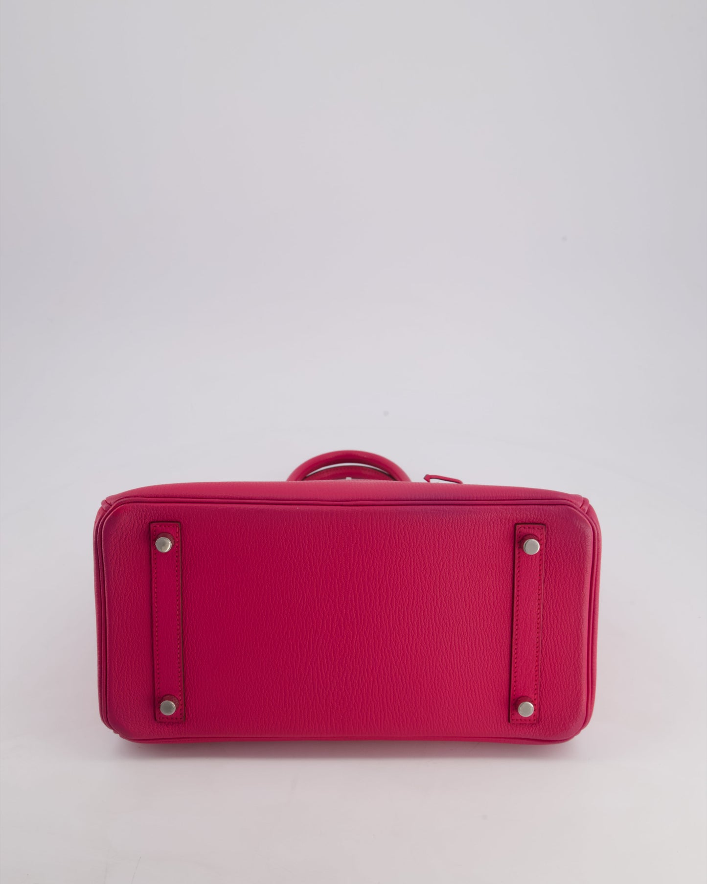 *HOT* Hermès Birkin Bag 30cm Retourne in Rose Shocking Chèvre Mysore Leather with Palladium Hardware