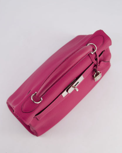 Hermès Kelly Retourne Bag 28cm in Rose Pourpre Togo Leather with Palladium Hardware