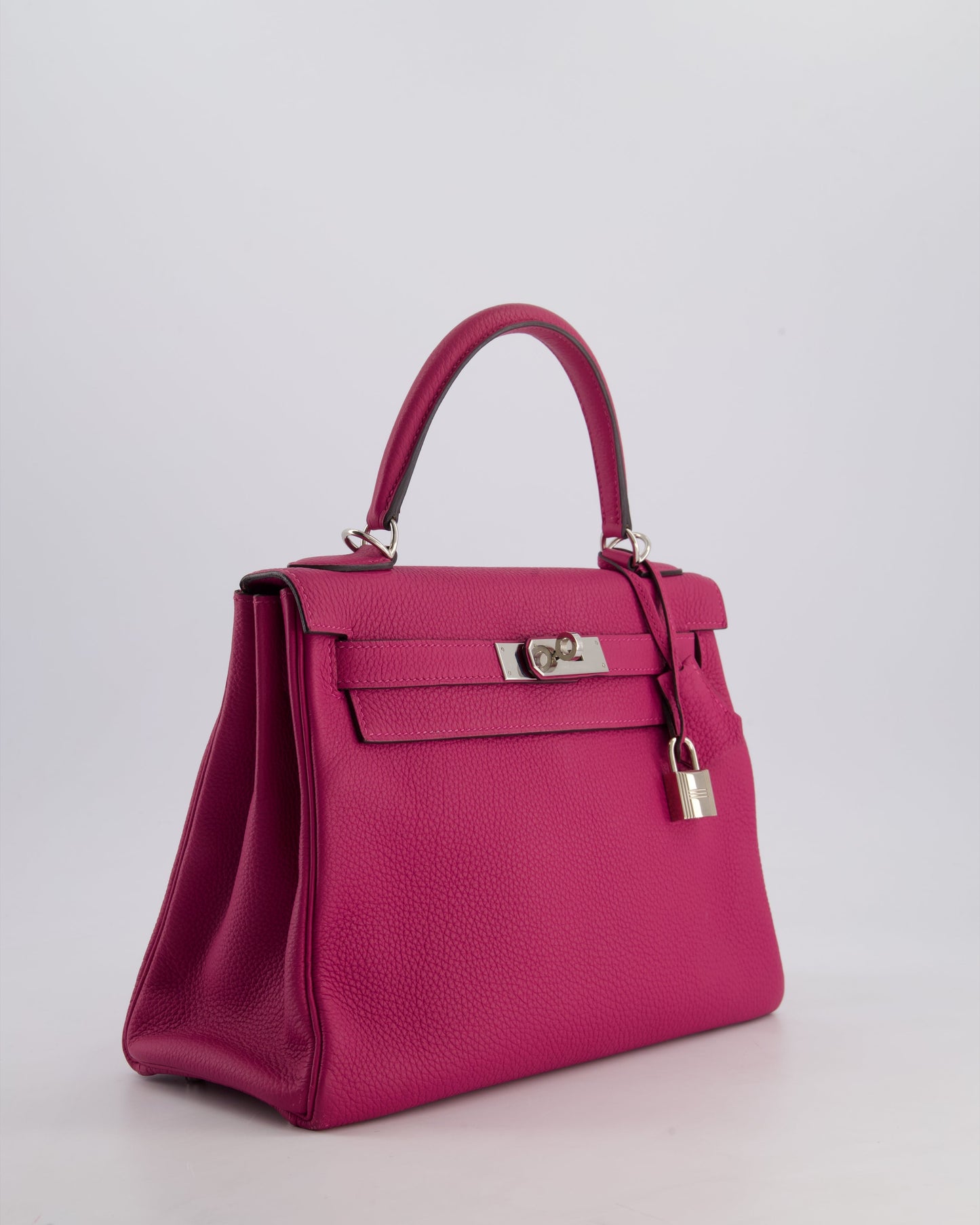 Hermès Kelly Retourne Bag 28cm in Rose Pourpre Togo Leather with Palladium Hardware