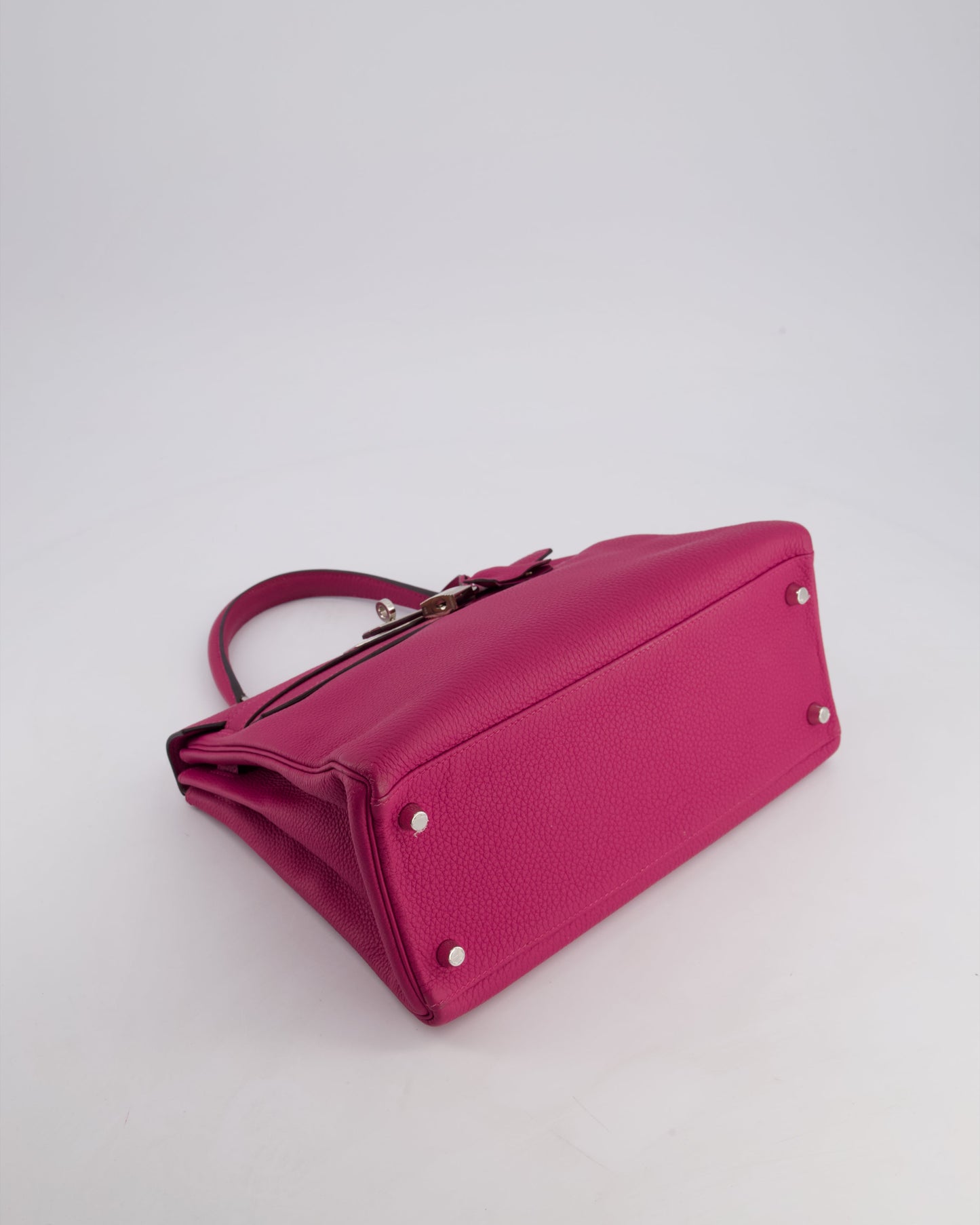 Hermès Kelly Retourne Bag 28cm in Rose Pourpre Togo Leather with Palladium Hardware