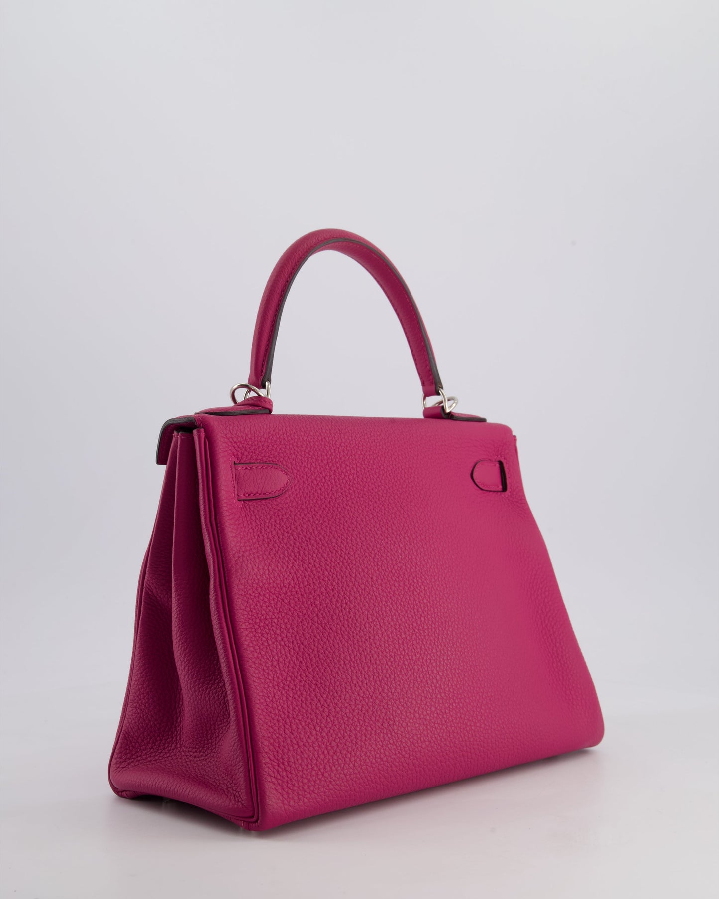 Hermès Kelly Retourne Bag 28cm in Rose Pourpre Togo Leather with Palladium Hardware
