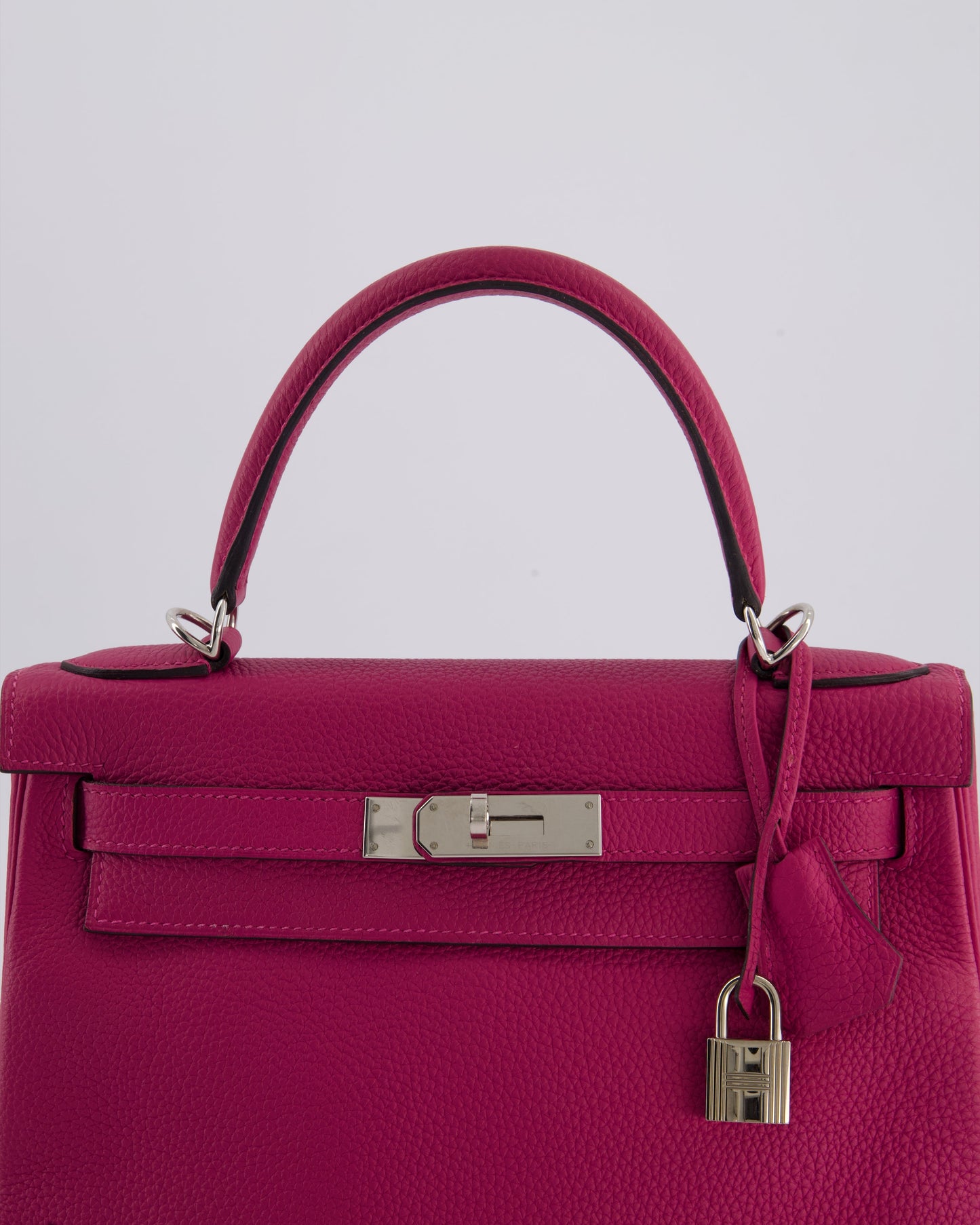 Hermès Kelly Retourne Bag 28cm in Rose Pourpre Togo Leather with Palladium Hardware