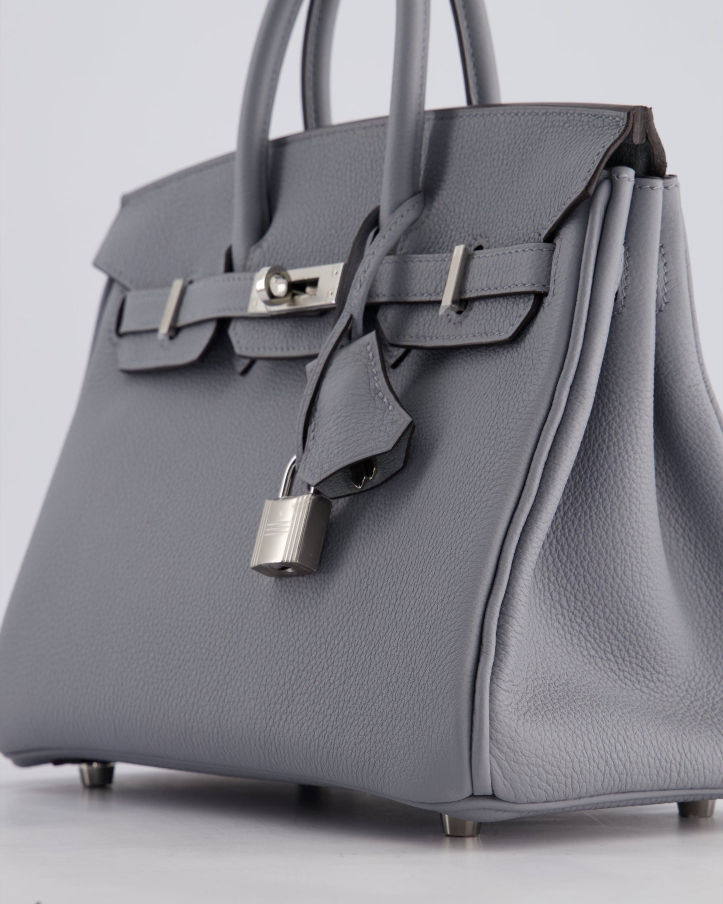 *NEW COLOUR* Hermès Birkin 25cm Retourne Bag in Gris Togo Leather with Palladium Hardware