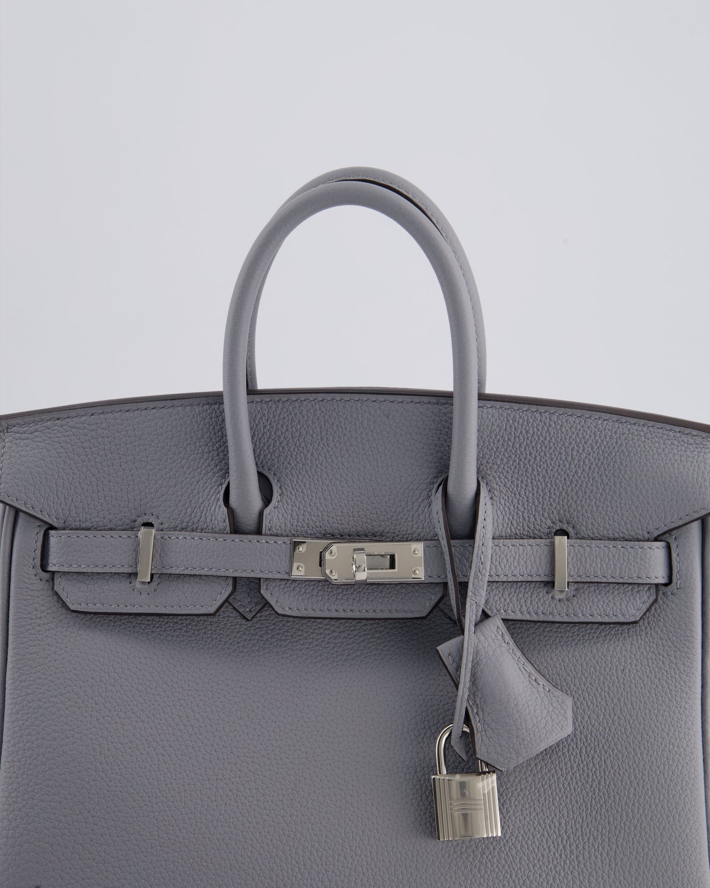 *NEW COLOUR* Hermès Birkin 25cm Retourne Bag in Gris Togo Leather with Palladium Hardware