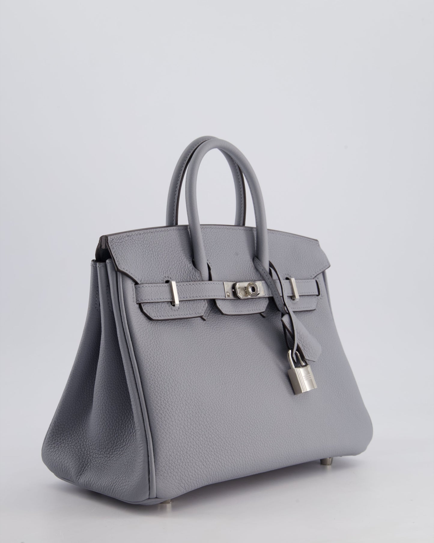 *NEW COLOUR* Hermès Birkin 25cm Retourne Bag in Gris Togo Leather with Palladium Hardware