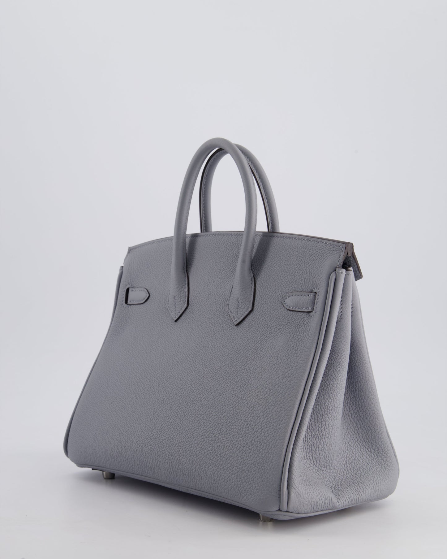 *NEW COLOUR* Hermès Birkin 25cm Retourne Bag in Gris Togo Leather with Palladium Hardware