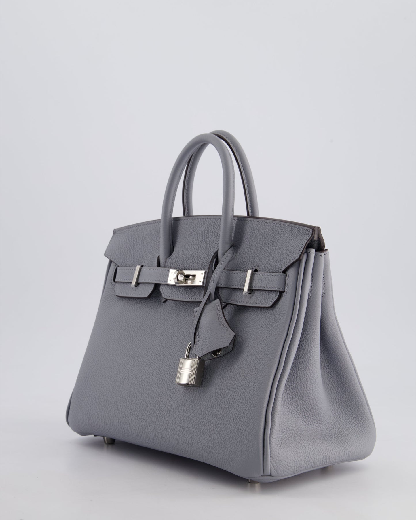 *NEW COLOUR* Hermès Birkin 25cm Retourne Bag in Gris Togo Leather with Palladium Hardware