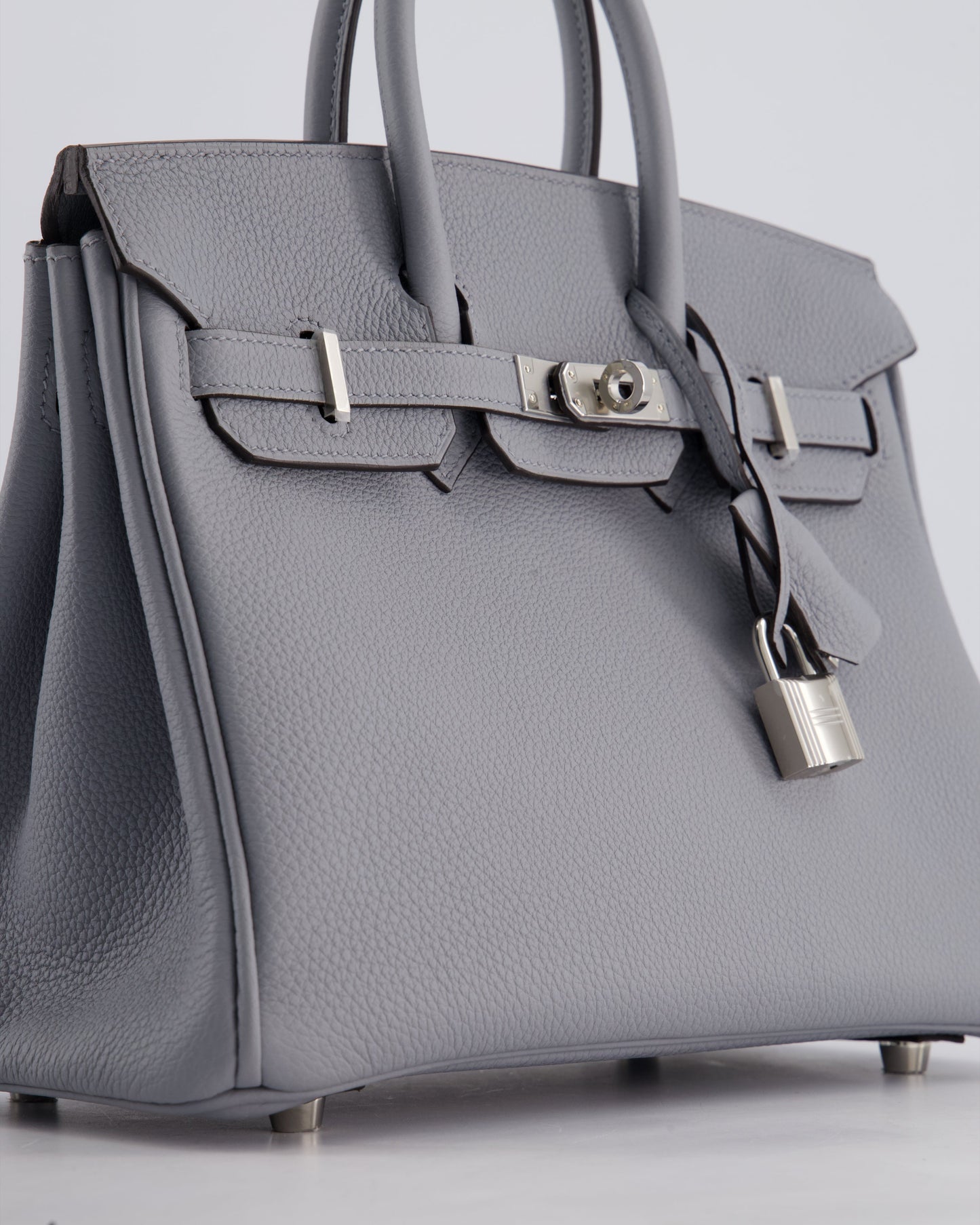 *NEW COLOUR* Hermès Birkin 25cm Retourne Bag in Gris Togo Leather with Palladium Hardware