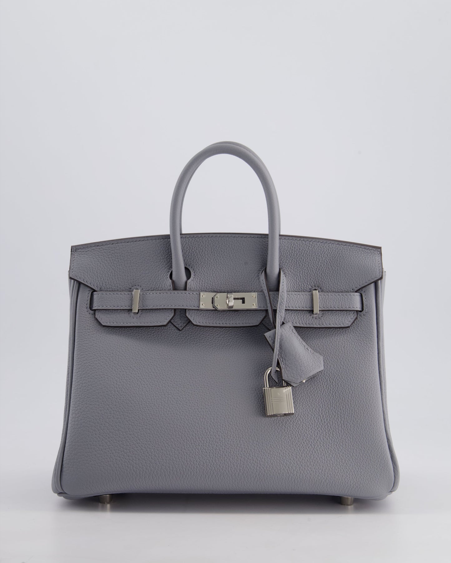 *NEW COLOUR* Hermès Birkin 25cm Retourne Bag in Gris Togo Leather with Palladium Hardware