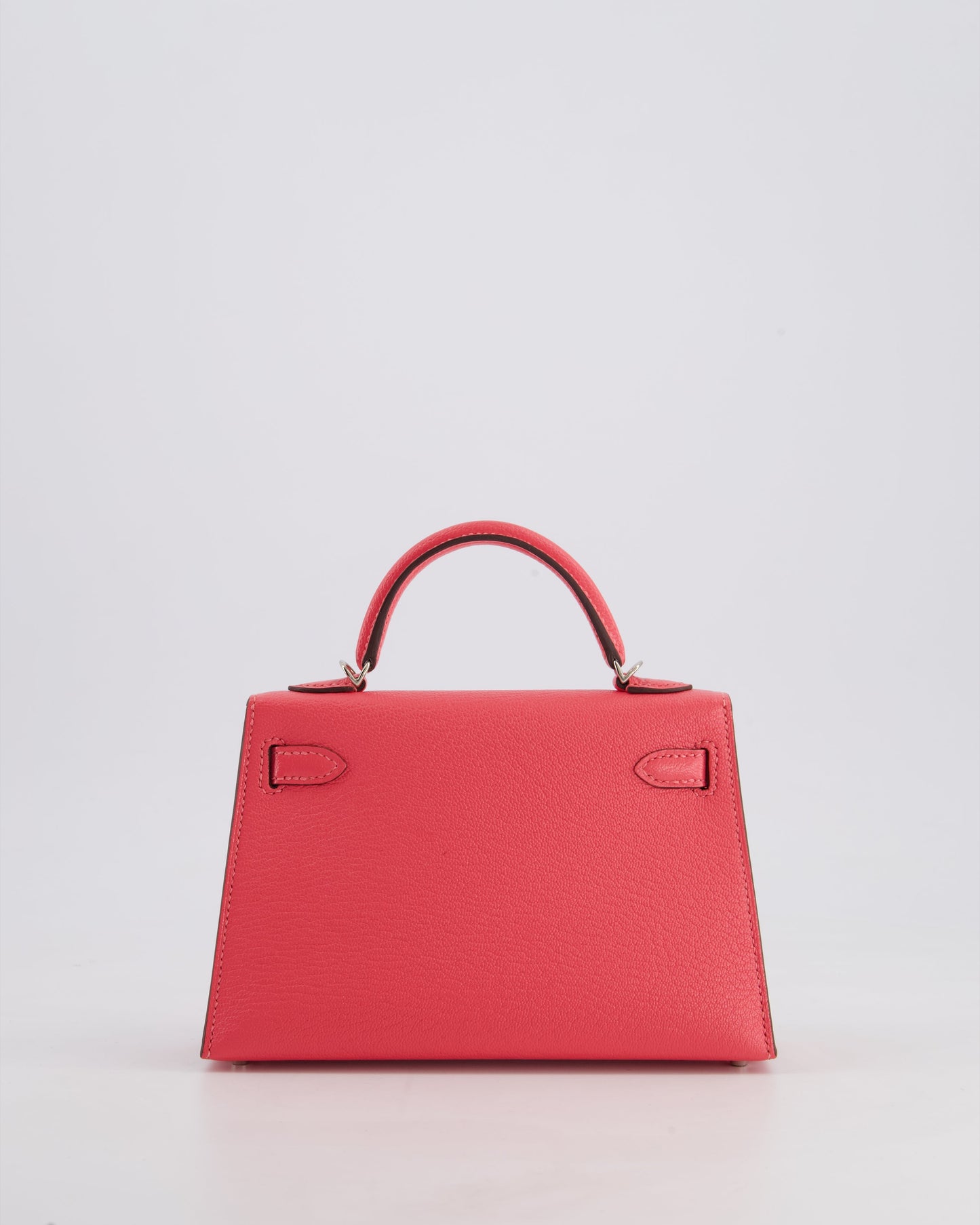 *HOT* Hermes Mini Kelly II 20cm in Rose Lipstick Chevre Mysore Leather with Palladium Hardware