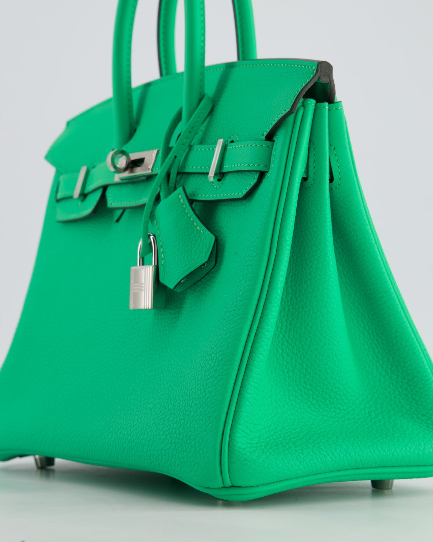 Hermès Birkin 25cm Retourne Bag in Vert Comics Togo Leather with Palladium Hardware